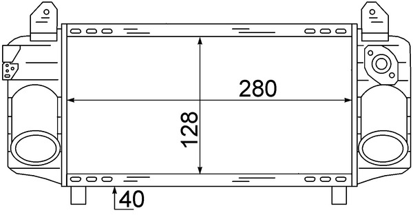 Ladeluftkühler - CI72000S MAHLE - 03004192, 0710.3029, 102999