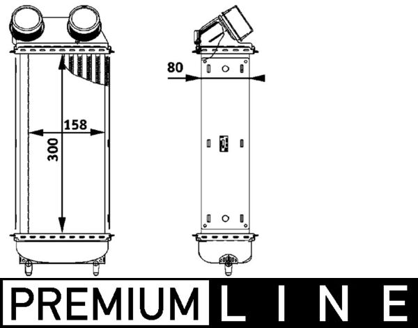 Ladeluftkühler - CI86000P MAHLE - 0384.H1, 103792, 167005N