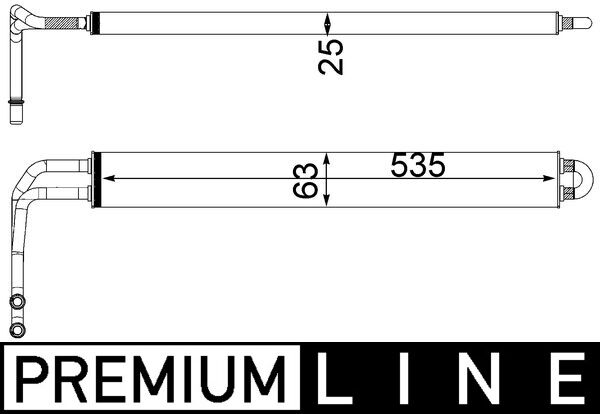 Ölkühler, Lenkung - CLC100000P MAHLE - 2284242, 376750781, 32412284242