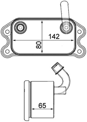 Ölkühler, Motoröl - CLC101000P MAHLE - 31201912, 376751791, 8677973