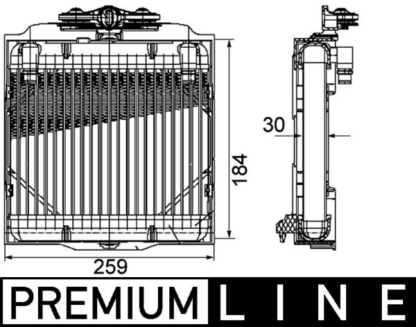 Ölkühler, Automatikgetriebe - CLC102000P MAHLE - 06003400, 17217572542, 376753571