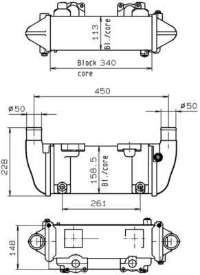 Ölkühler, Retarder - CLC142000P MAHLE - 1100142700, 376765481, 6564300088