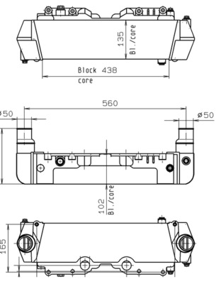 Ölkühler, Retarder - CLC149000P MAHLE - 0015017001, 0591.178.0000, 376765631