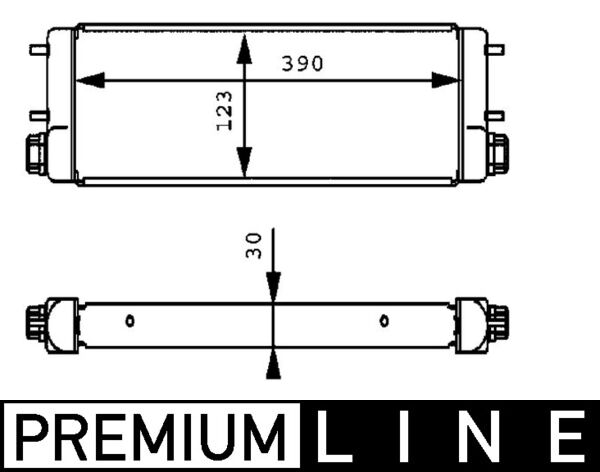 Ölkühler, Motoröl - CLC169001P MAHLE - 126270N, 1405000000, 30003139