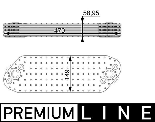 Ölkühler, Motoröl - CLC16000P MAHLE - 21370430, 376715-875