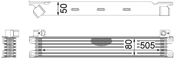 CLC175000S, Ölkühler, Motoröl, Kühler, MAHLE, 103267, 186001N, 31158, 376783781, 43003289, 6025310186, 60433289, 90615, RA4230510, RT3289