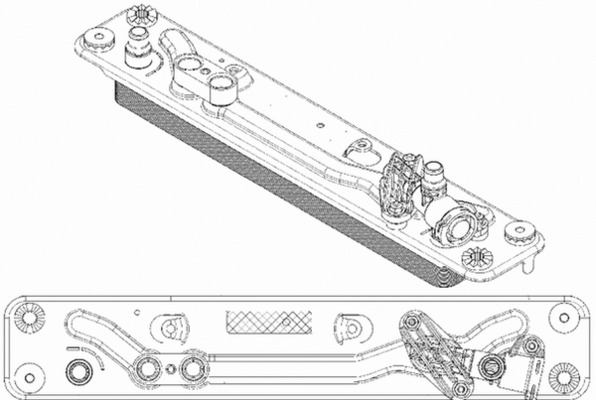 Oil Cooler, automatic transmission - CLC182000P MAHLE - 17217553389, 376792781, 7553389