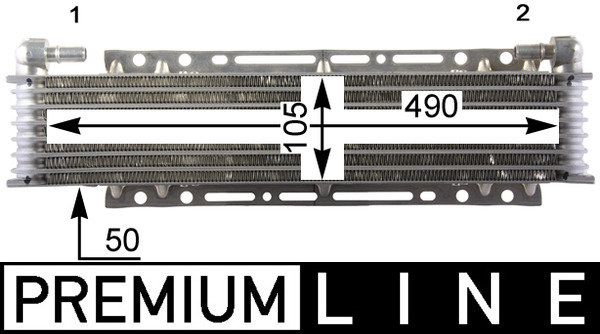 Ölkühler, Motoröl - CLC206000P MAHLE - 2083386, 376901111