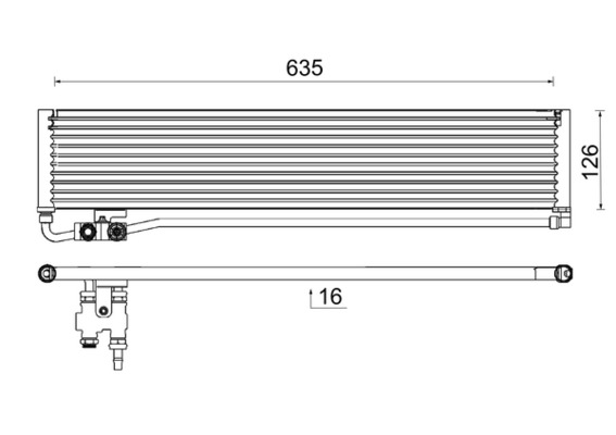 Oil Cooler, automatic transmission - CLC232000P MAHLE - 0995000400, 376999561, A0995000400