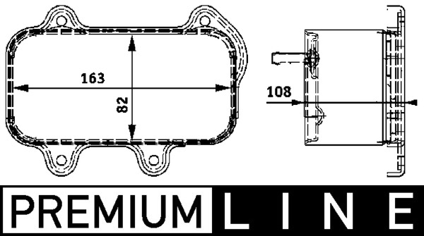 Ölkühler, Motoröl - CLC39000P MAHLE - 176030N, 376726111, 590140