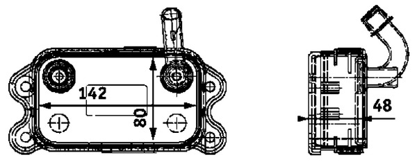 Ölkühler, Motoröl - CLC41000P MAHLE - 07114002, 102522, 226090N
