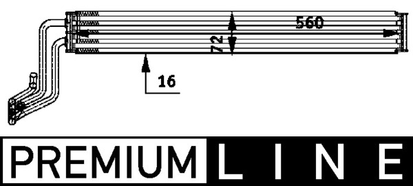 Ölkühler, Lenkung - CLC48000P MAHLE - 376726281, 486004N, 58003308