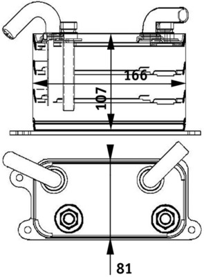 Ölkühler, Motoröl - CLC62000P MAHLE - 046022N, 376729631, 58003310