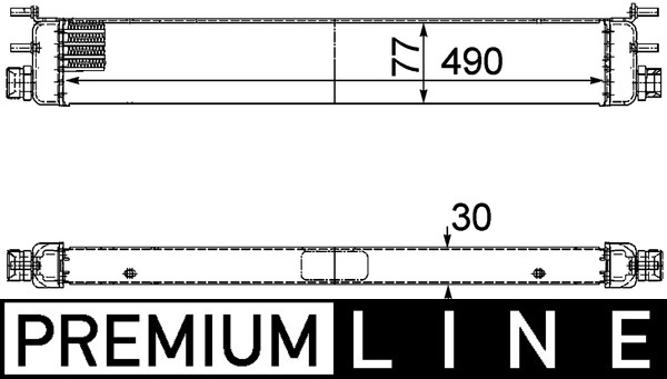 Ölkühler, Motoröl - CLC68000P MAHLE - 126005N, 2205000500, 30003398