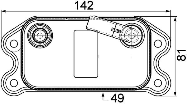 Ölkühler, Motoröl - CLC73000P MAHLE - 30713758, 376747181, 51046
