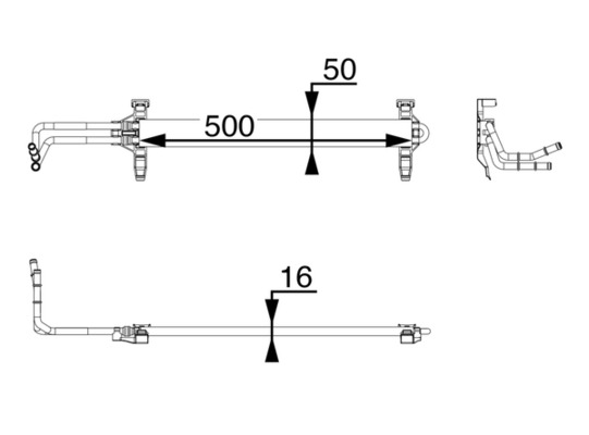 Ölkühler, Motoröl - CLC81000P MAHLE - 376747-451, 970.347.239.50