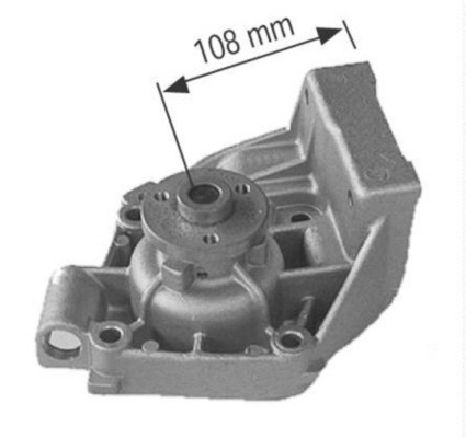 CP183000S, Water Pump, engine cooling, Water pump, MAHLE, 0000099459759, 1425, 14981, 251425, 376802-244, 506474, 65839, P119, PA454, PA766, QCP2932, S168, VKPC82643, WP1837, 2514250, 376802241, 4823810, WP1741, 8MP376802-241, 99459759