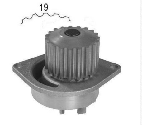 Water Pump, engine cooling - CP50000S MAHLE - 1201.82, 1600, 19068
