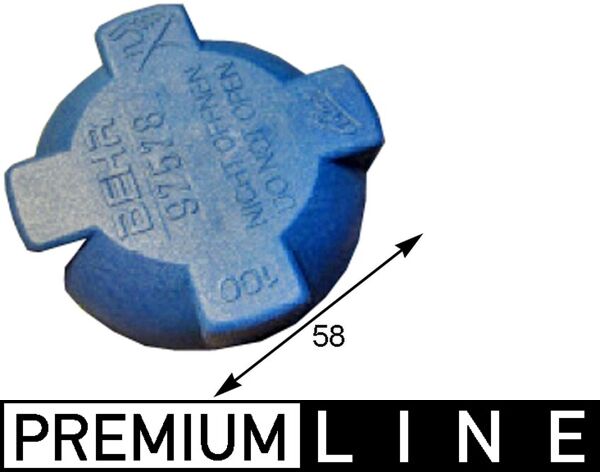 CRB84000P, Cap, coolant tank, Cooler, MAHLE, 0005016715, 376780591, A0005016715