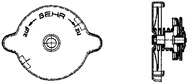 Verschlussdeckel, Kühler - CRB9000P MAHLE - 0005010015, 376742021, 750980N