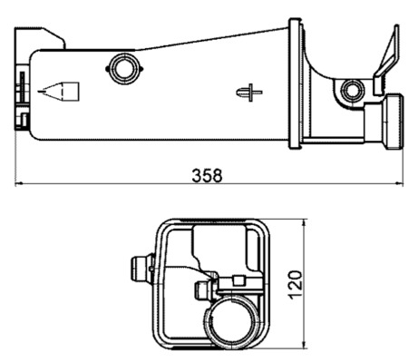 Ausgleichsbehälter, Kühlmittel - CRT2000S MAHLE - 17117573751, 376702174, V20-1215