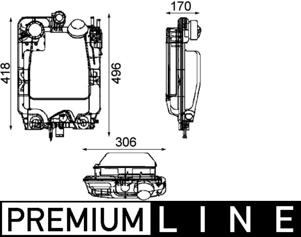 CRT44000P, Expansion Tank, coolant, Other, MAHLE, 0000008168290, 376705291, 401090N, 08168289, 08168290, 8168290, 8168289