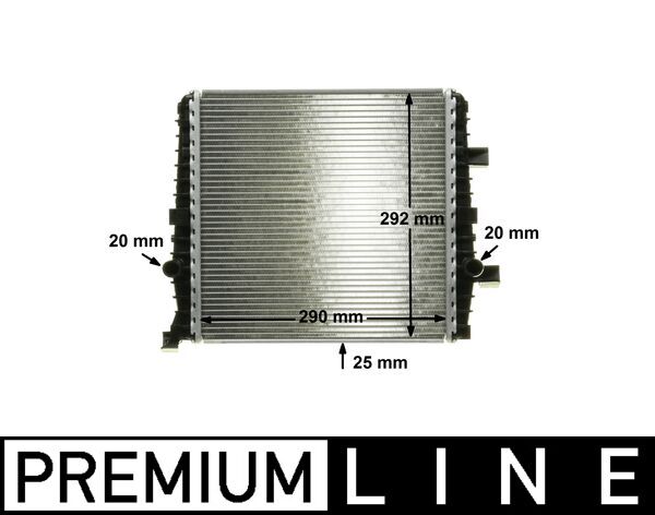 Radiator, engine cooling - CR1027000P MAHLE - 040077N, 376750361, 65323
