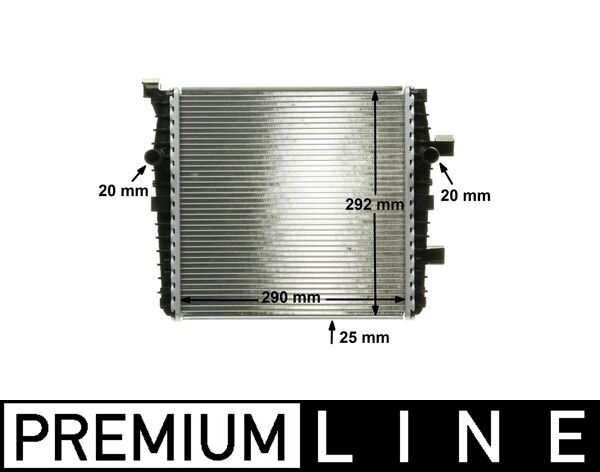Radiator, engine cooling - CR1028000P MAHLE - 040076N, 376750371, 58012719