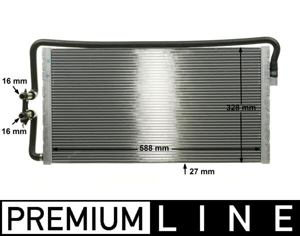 Low Temperature Cooler, intercooler - CR1044000P MAHLE - 17112284244, 376750791, 2284244