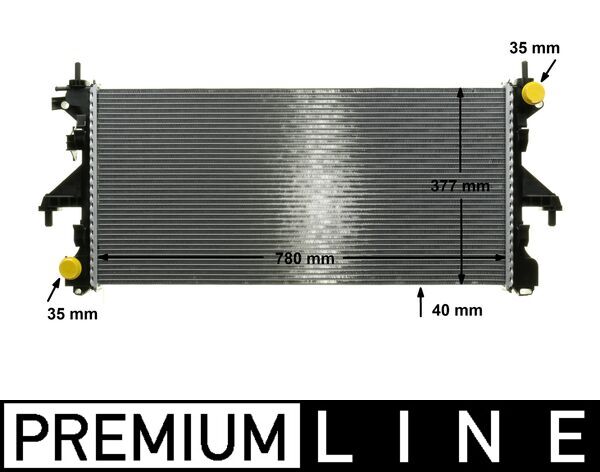 Radiator, engine cooling - CR1069000P MAHLE - 1362917080, 17002399, 350213139900