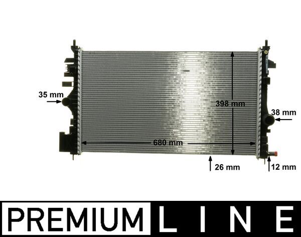 Radiator, engine cooling - CR1102000P MAHLE - 01073130, 020M71, 105318