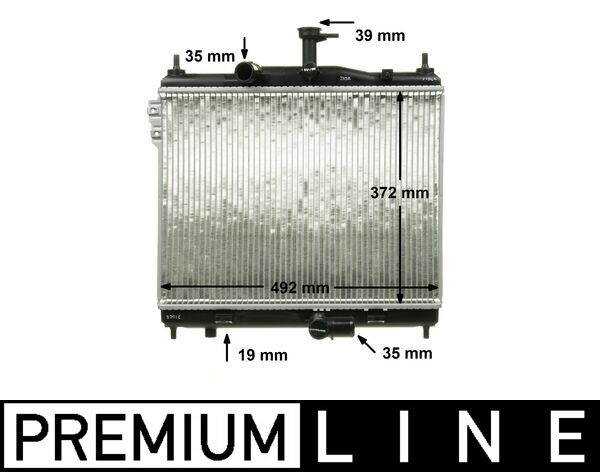 Radiator, engine cooling - CR1117000P MAHLE - 054M32, 105394, 112068