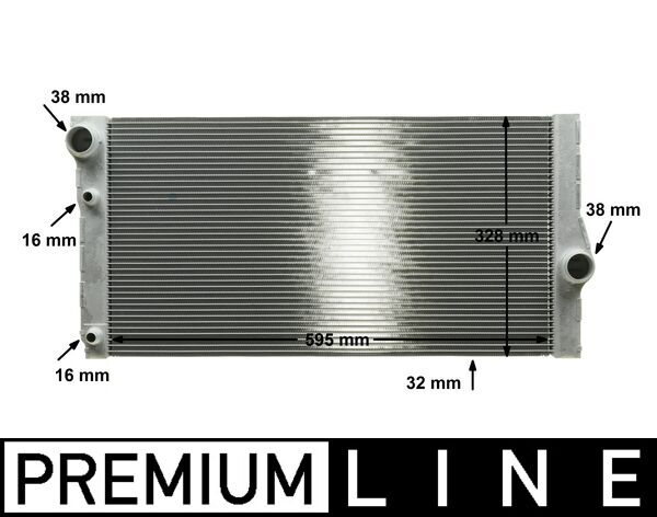 Radiator, engine cooling - CR1147000P MAHLE - 005M31, 050059N, 06002410