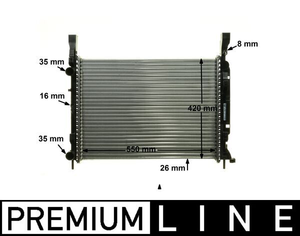 Radiator, engine cooling - CR1157000P MAHLE - 023M34, 180085N, 350213142700