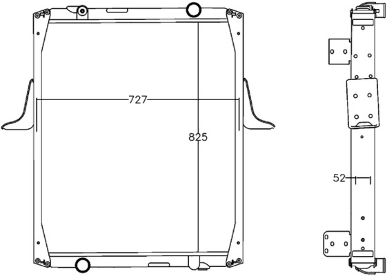 Radiator, engine cooling - CR1221000P MAHLE - 0209.3007, 10260, 376758061