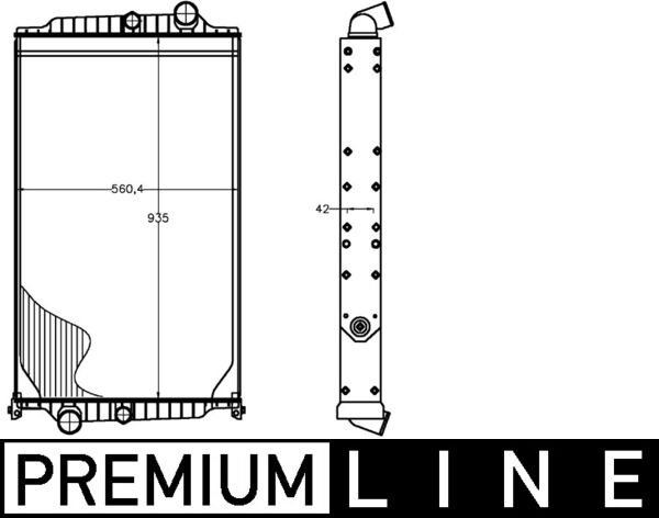 Radiator, engine cooling - CR1227000P MAHLE - 0211.2006, 102427, 20555273