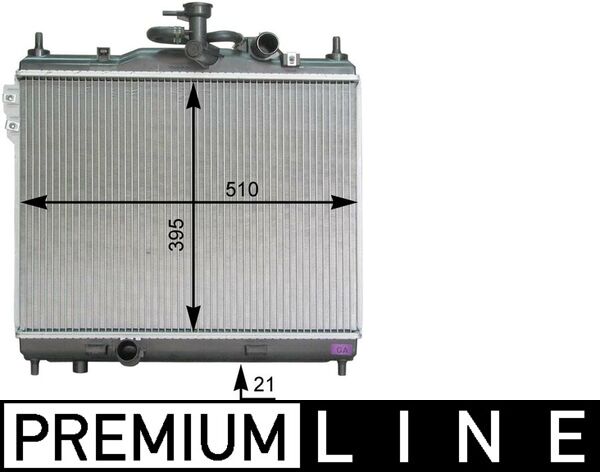 CR1279000P, Kühler, Motorkühlung, Kühler, MAHLE, 0128.3093, 054M20, 103668, 112048, 253101C300, 350213936000, 376762021, 53360, 560002N, 67048, 734914, 82002103, HN330R005, HY2103, QER2411, 1283093, 8MK376762-021, BM936