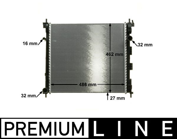 Radiator, engine cooling - CR1288000P MAHLE - 070170N, 21410BJ40A, 33002407
