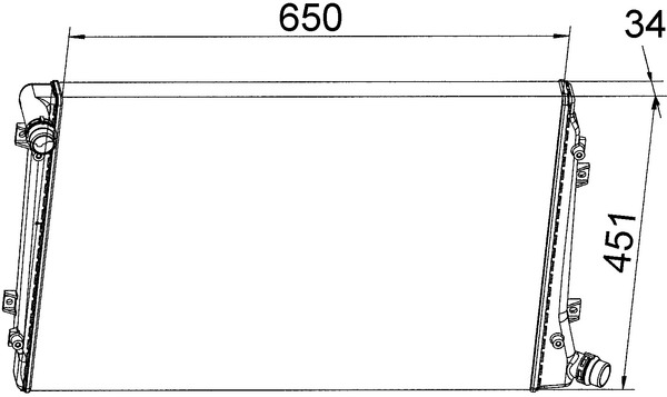 CR1395000S, Kühler, Motorkühlung, Kühler, MAHLE, 0110.3135, 1K0121251AL, 350213143700, 376765-124, 4787.005.0000, 53814A, 65291A, RA0300490, VN2224, 1K0121251AN, 1K0121251BL, 376765121, VW2224, 1K0121251DP, 8MK376765-121, 1K0121251EJ, 3C0121253AK, 3C0121253R
