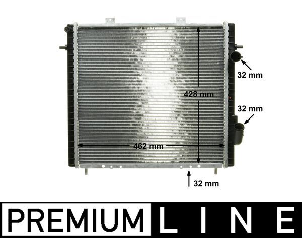 Radiator, engine cooling - CR148000P MAHLE - 0109.2064, 023B46, 100895