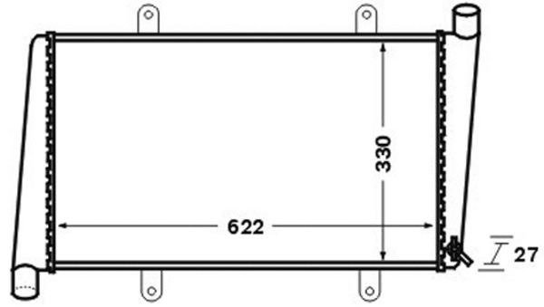 Radiator, engine cooling - CR1541000S MAHLE - 0111.3089, 104752, 12015VO