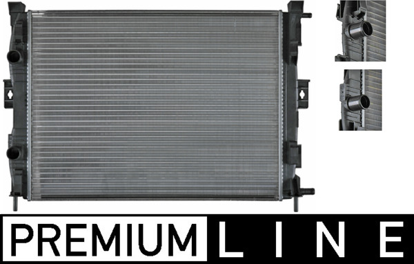 Radiator, engine cooling - CR1690000P MAHLE - 103219, 123142, 181001N