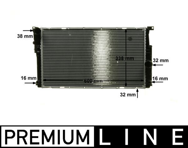 CR1909000P, Radiator, engine cooling, Cooler, MAHLE, 01023142, 050067N, 06002447, 104117, 107159, 17117188807, 376791791, 58413, 60817, 735455, BM028R002, BW2447, RA0050780, 17117618807, 8MK376791-791, 17118672104, 7188807, 7618807, 7618807-02, 8672104