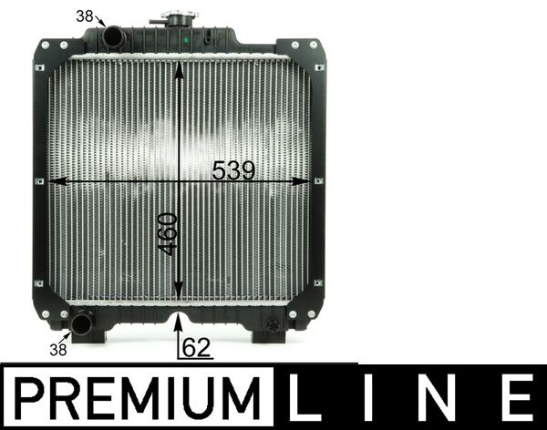 Radiator, engine cooling - CR1926000P MAHLE - 060M06, 376792291, 440301N