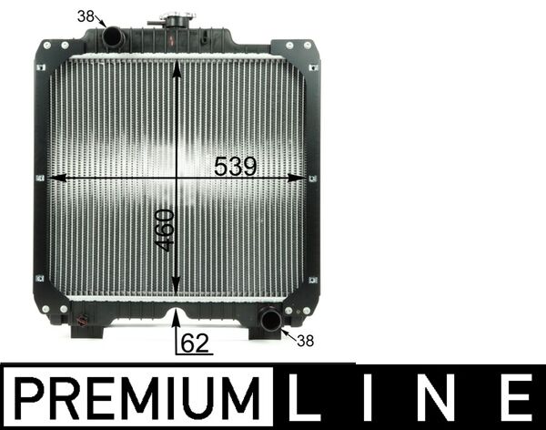 Radiator, engine cooling - CR1936000P MAHLE - 376792451, 404916, 440302N