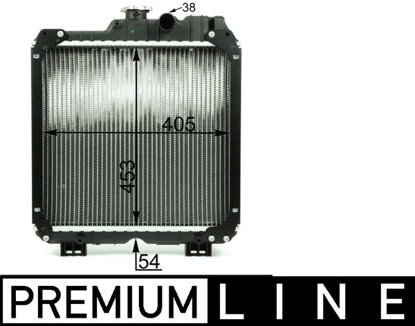 Radiator, engine cooling - CR1938000P MAHLE - 236400, 376792491, 5083735