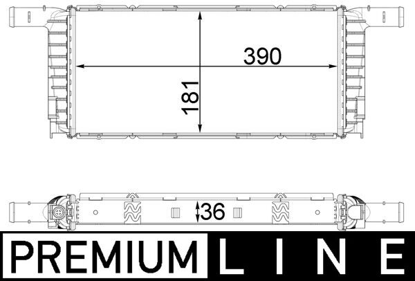 Radiator, engine cooling - CR1941000P MAHLE - 170011N, 376792601, 606695