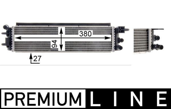 Radiator, engine cooling - CR1969000P MAHLE - 107685, 160120N, 376805731