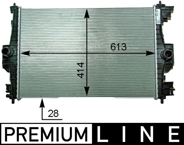 Radiator, engine cooling - CR2121000P MAHLE - 00001330Z2, 00001333C1, 060047N