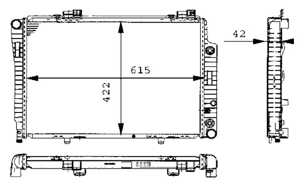 CR248000S, Radiator, engine cooling, Cooler, MAHLE, 0106.3053, 101320, 118066, 120780N, 2025003103, 30002146, 350213743000, 376711-194, 50232, 51281, 62749A, 731512, DRM17072, KMS147, RA0170360, V30-60-1284, 0106.3054, 120790N, 2025003603, 30002147, 350213765000, 376711191, 51286, 62752A, 731513, DRM17073, MS2146, RA0170370, 1063054, 122040N